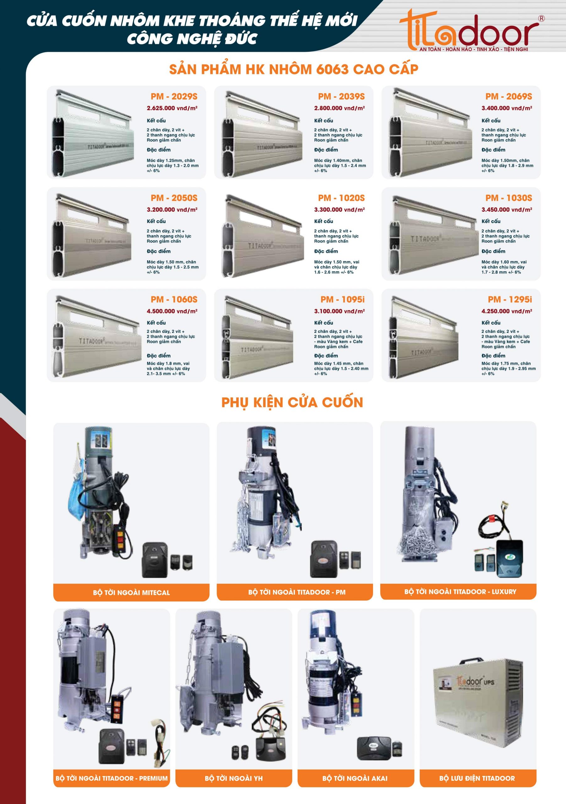 Bảng giá cửa cuốn đức 2021 5 bảng giá cửa cuốn titadoor 02
