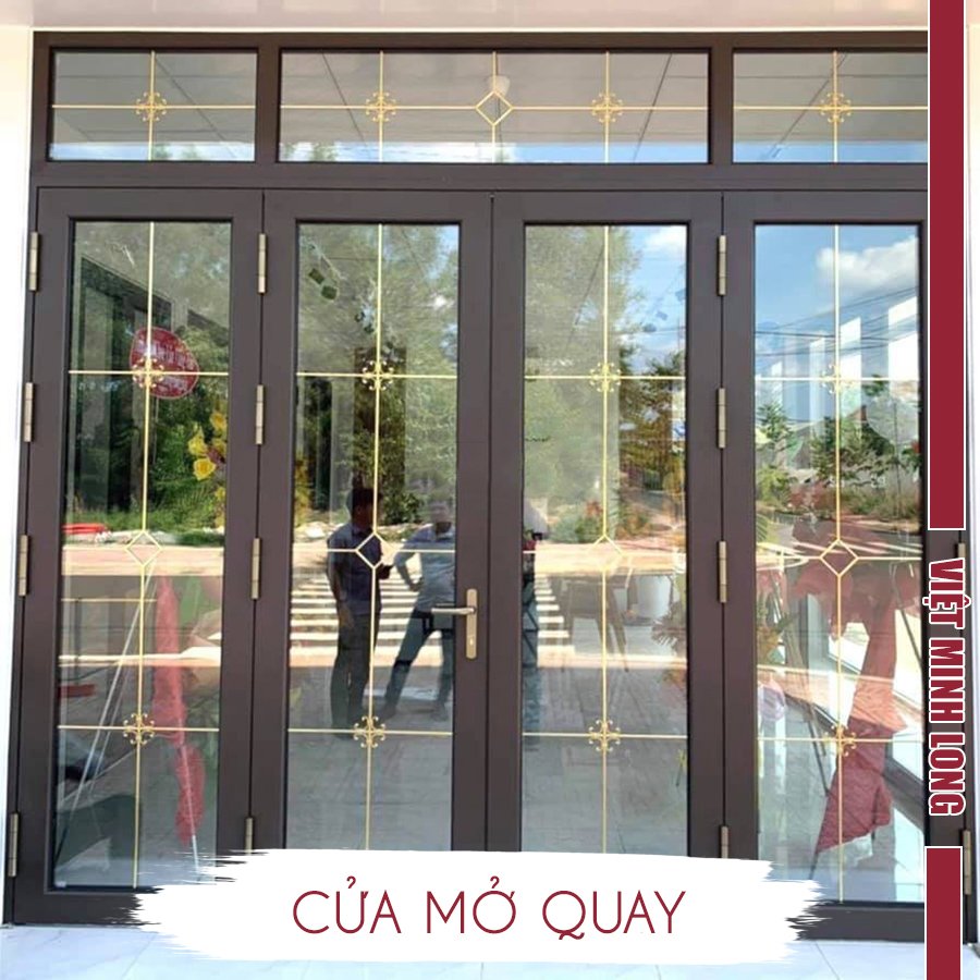 mẫu cửa nhôm kính 4 cánh đẹp