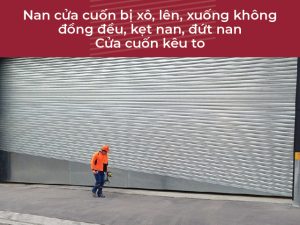 Sửa cửa cuốn nan bị xô lệch