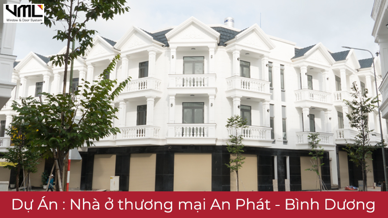 Dự án : Cửa cuốn Đức - cửa nhôm Xingfa 53+ căn Nhà ở thương mại An Phát 1