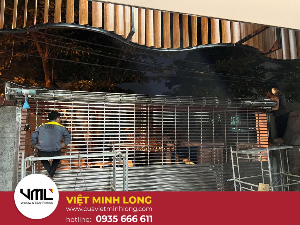 cửa cuốn song ngang - Việt Minh Long