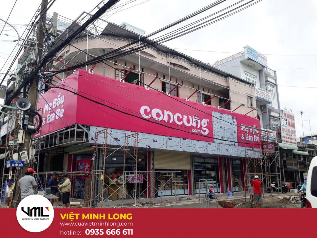 hình ảnh thi công tại công trình con cưng