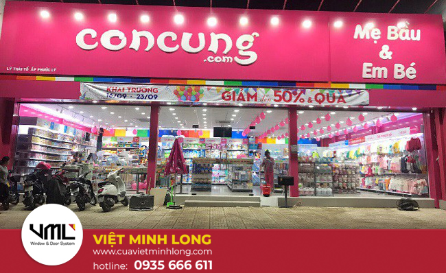 cửa kính cường lực con cưng