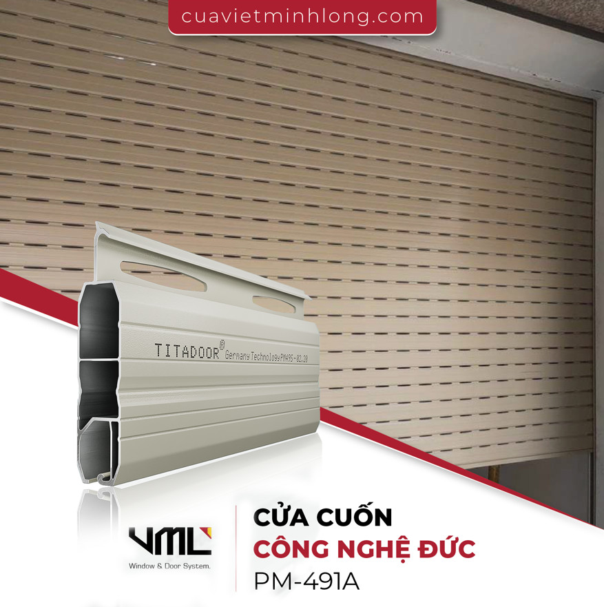 SO SÁNH CÁC LOẠI CỬA CUỐN - NÊN CHỌN LOẠI CỬA CUỐN NÀO PHÙ HỢP VỚI CÔNG TRÌNH ? 3 Cửa cuốn CN Đức Việt Minh Long