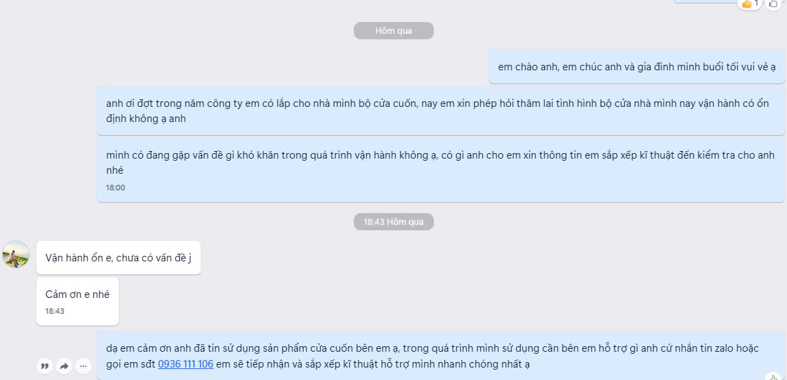Cửa Cuốn Việt Minh Long An Toàn & Hiện Đại. 05 Lý Do Nên Chọn Việt Minh Long 16 Feedback khách hàng khi sử dụng cửa cuốn Việt Minh Long 3