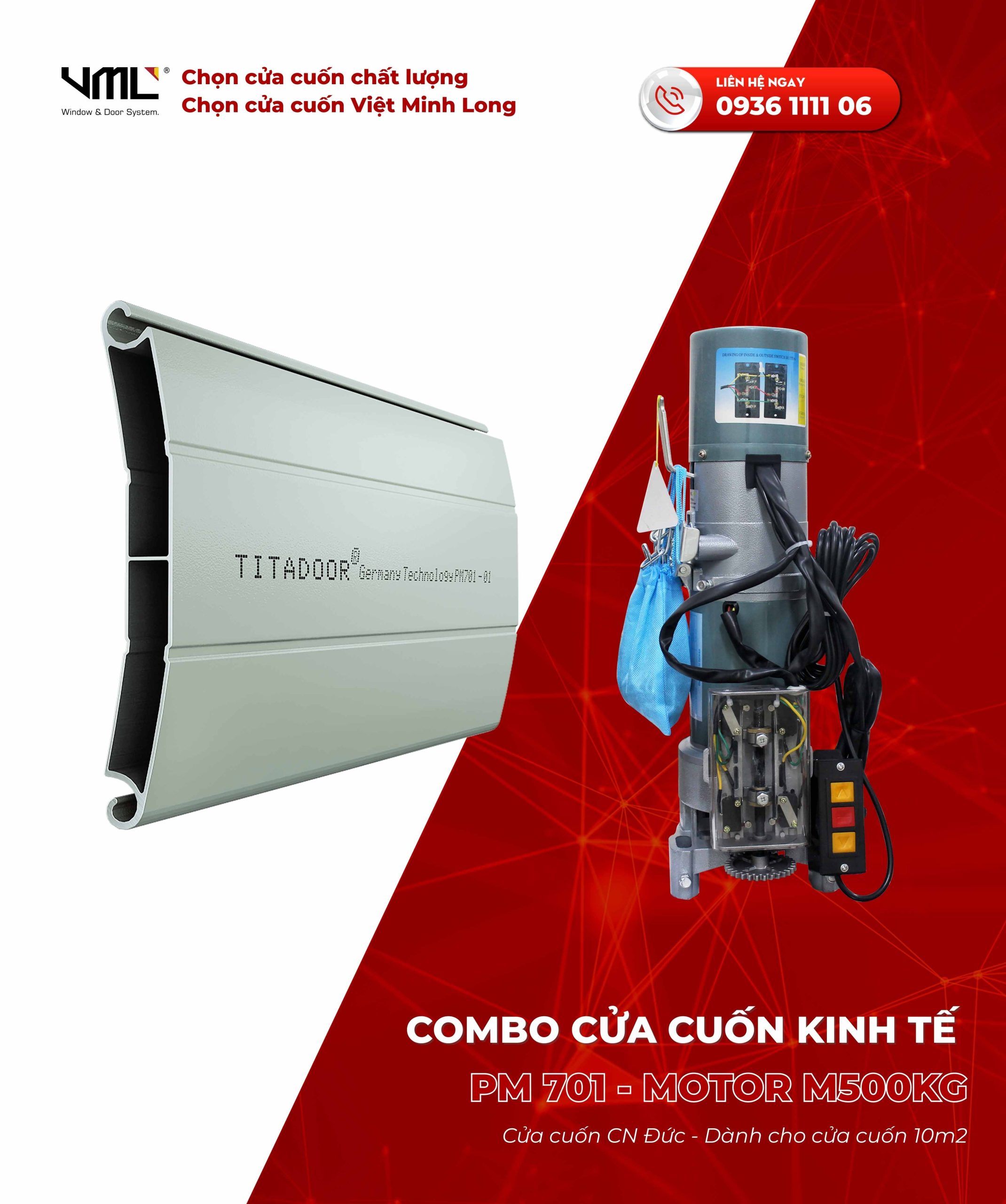 combo cửa cuốn kinh tế 1