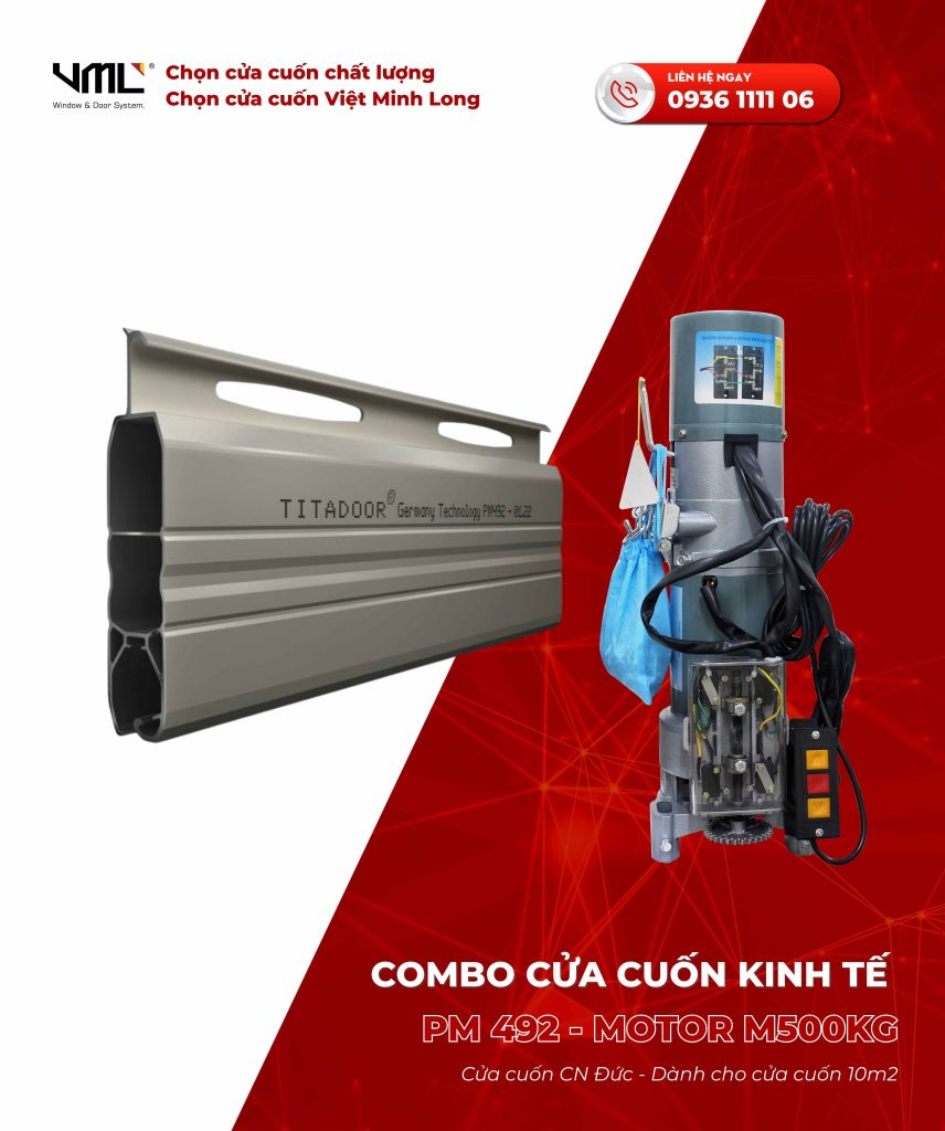 COMBO CỬA CUỐN KINH TẾ 2 1
