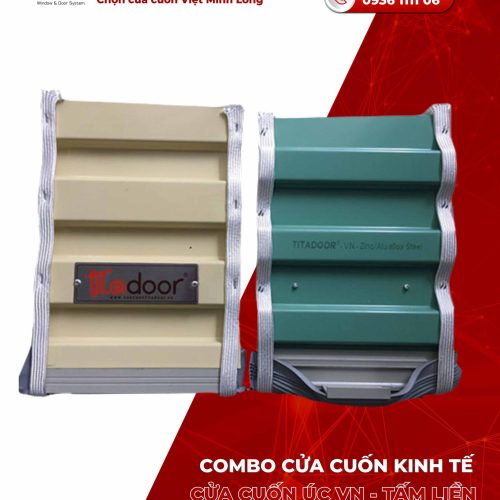 Combo cửa cuốn kính tế 3