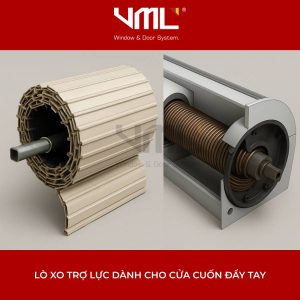 LÒ XO TRỢ LỰC - CỬA CUỐN ĐẨY TAY