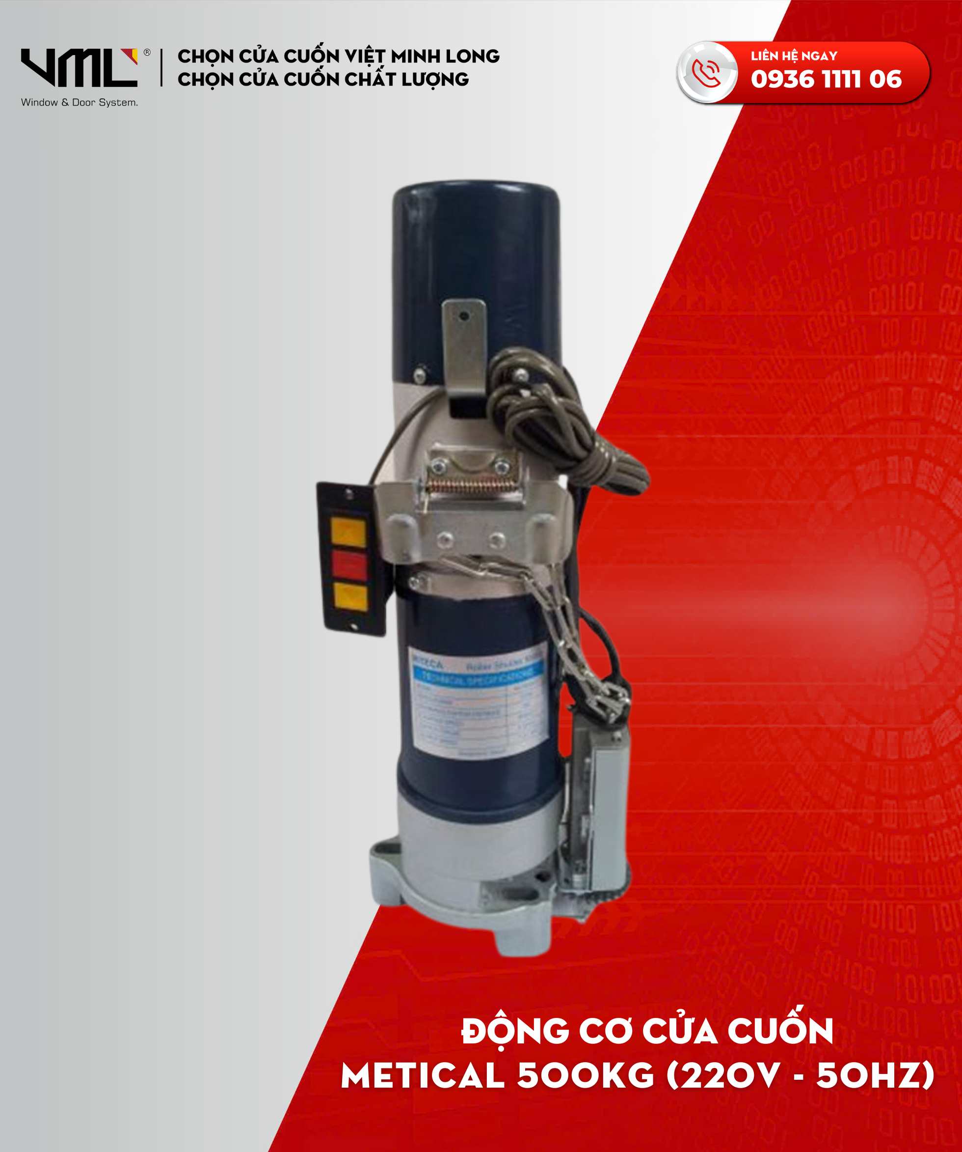 Motor cửa cuốn Metical M500