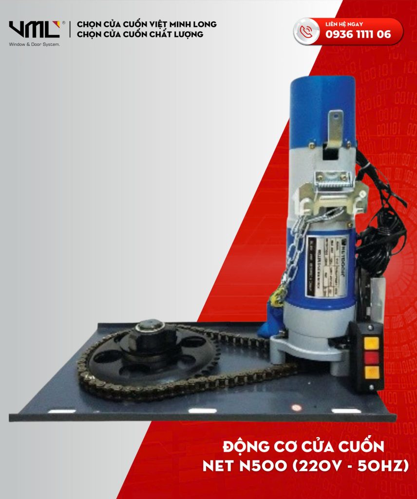 MOTOR CỬA CUỐN NET N500 4 Motor cửa cuốn Net N500