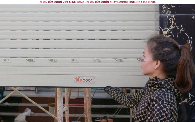 Mẫu cửa cuốn khe thoáng