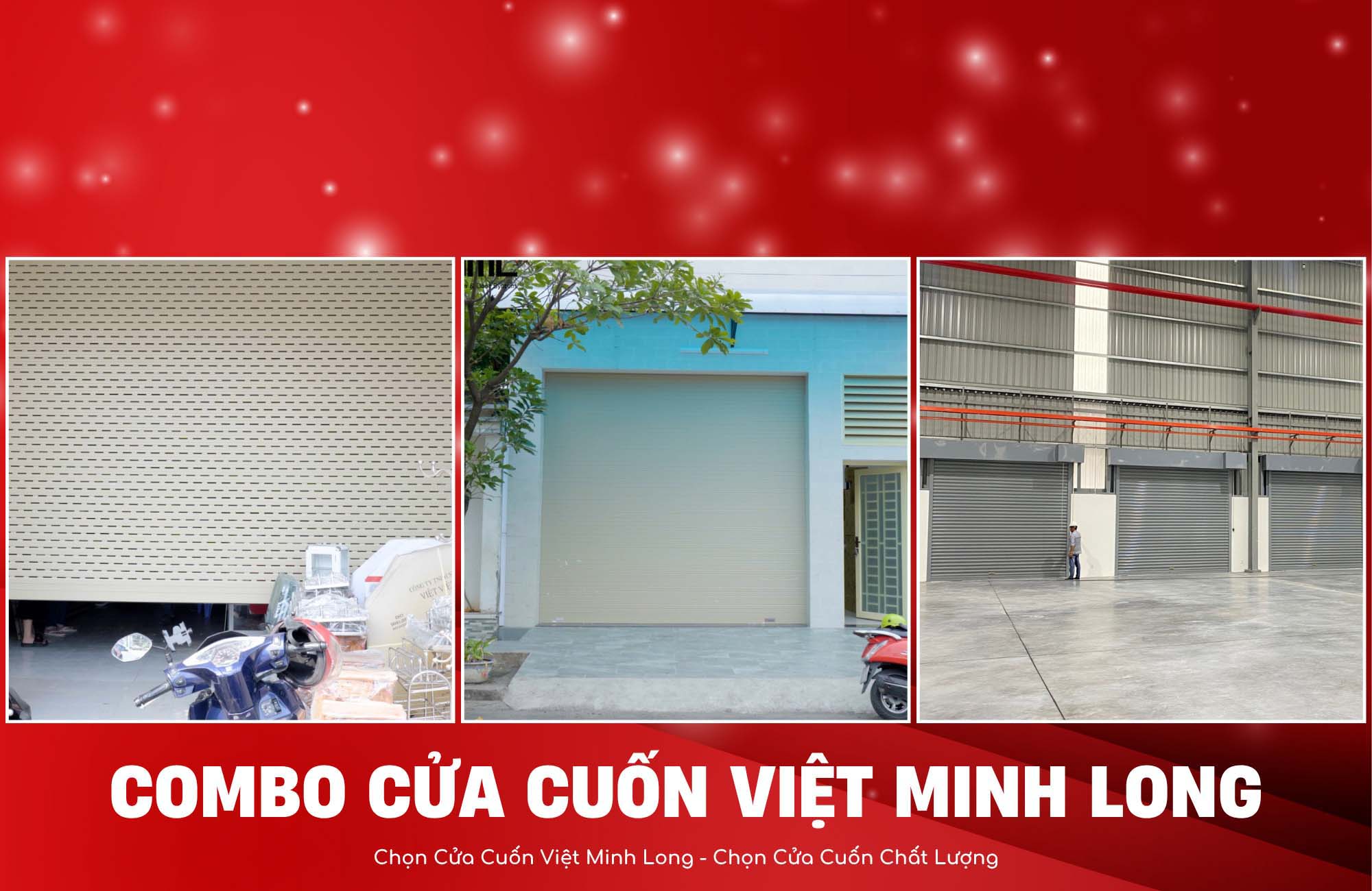 combo cửa cuốn việt minh long